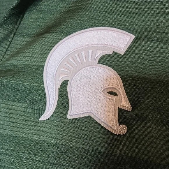 Antigua Michigan State Green Spartans Polo Shirt, Mens Size Large - Picture 2 of 6